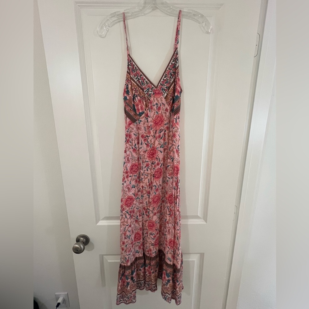 Floral Pink Maxi Dress